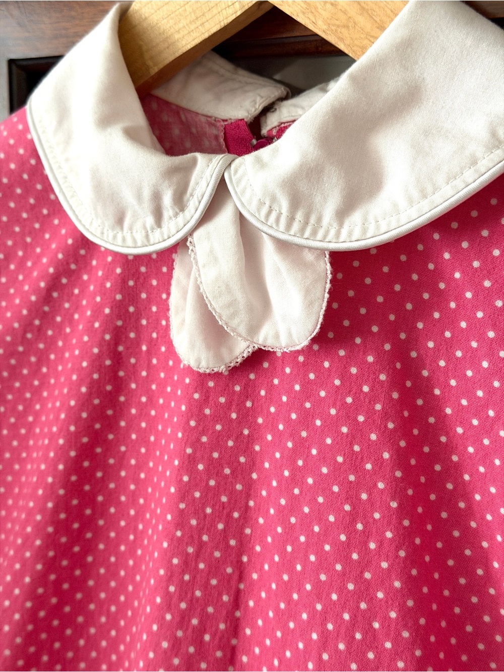 Vintage handmade girls pink dress - Picture 3 of 13